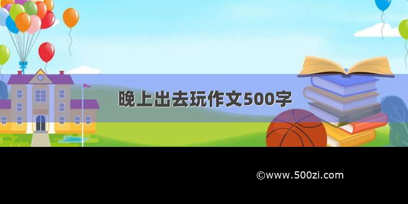 晚上出去玩作文500字