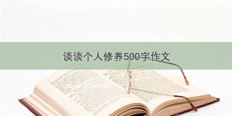 谈谈个人修养500字作文