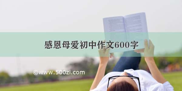 感恩母爱初中作文600字