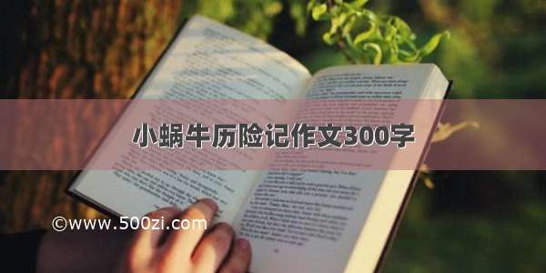 小蜗牛历险记作文300字