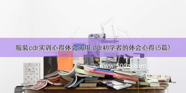 服装cdr实训心得体会实用 cdr初学者的体会心得(5篇)