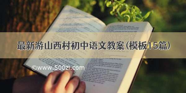 最新游山西村初中语文教案(模板15篇)