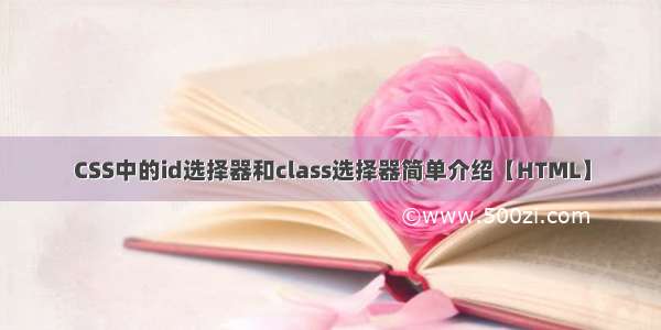 CSS中的id选择器和class选择器简单介绍【HTML】