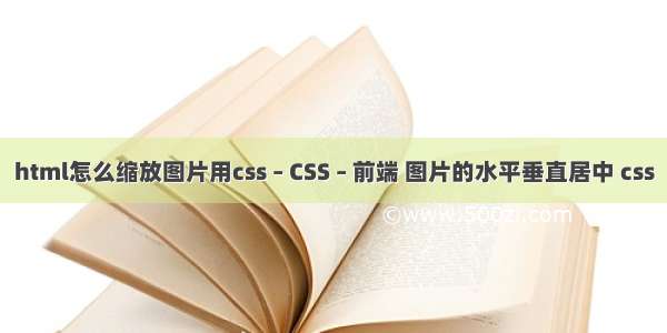 html怎么缩放图片用css – CSS – 前端 图片的水平垂直居中 css