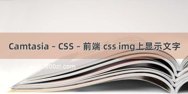 Camtasia – CSS – 前端 css img上显示文字