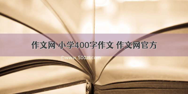 作文网 小学400字作文 作文网官方