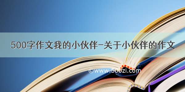 500字作文我的小伙伴-关于小伙伴的作文