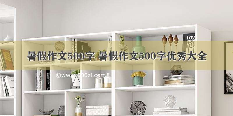 暑假作文500字 暑假作文500字优秀大全