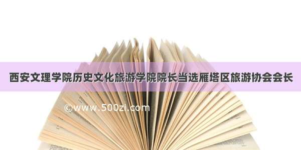 西安文理学院历史文化旅游学院院长当选雁塔区旅游协会会长