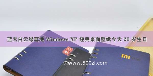 蓝天白云绿草地 Windows XP 经典桌面壁纸今天 20 岁生日