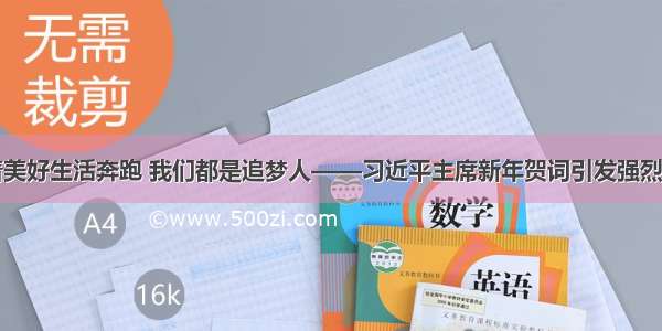 向着美好生活奔跑 我们都是追梦人——习近平主席新年贺词引发强烈反响