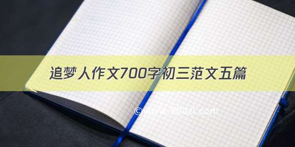 追梦人作文700字初三范文五篇