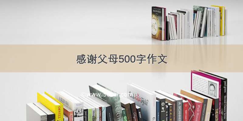 感谢父母500字作文