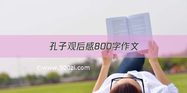 孔子观后感800字作文