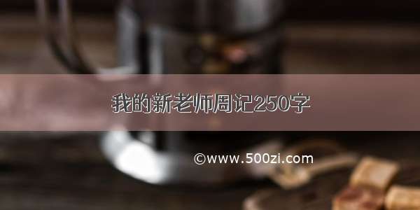 我的新老师周记250字