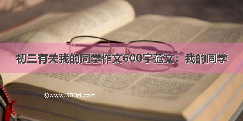 初三有关我的同学作文600字范文：我的同学