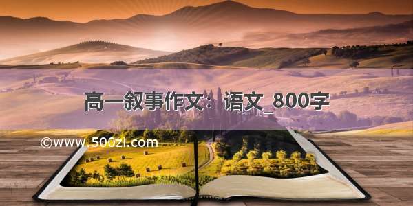 高一叙事作文：语文_800字