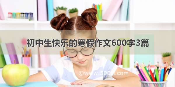 初中生快乐的寒假作文600字3篇