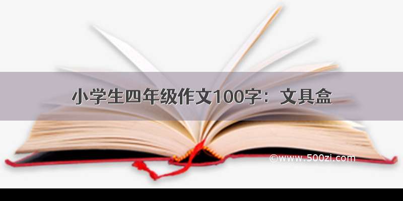 小学生四年级作文100字：文具盒