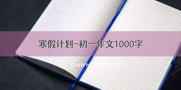 寒假计划-初一作文1000字