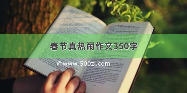 春节真热闹作文350字