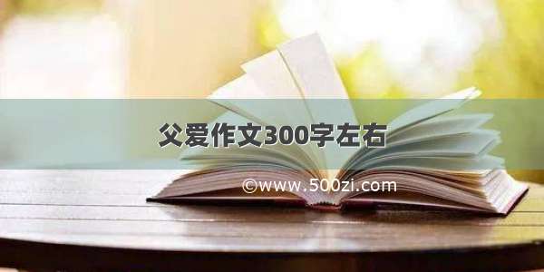 父爱作文300字左右