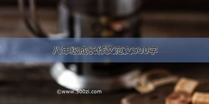 八年级成长作文范文500字