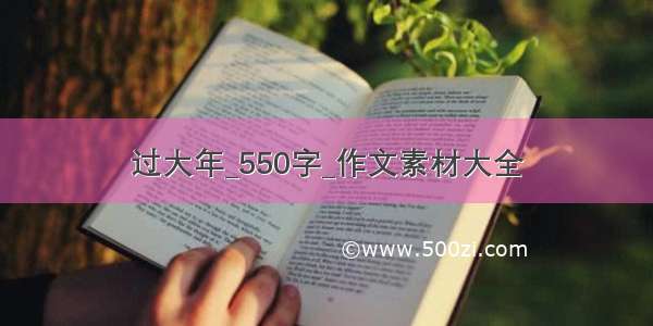 过大年_550字_作文素材大全