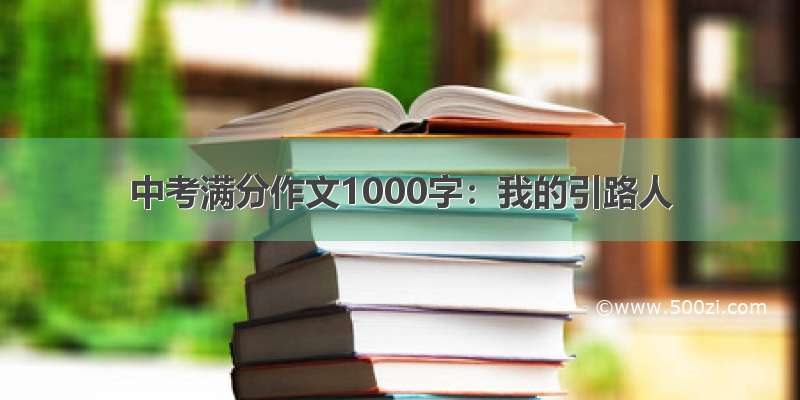 中考满分作文1000字：我的引路人