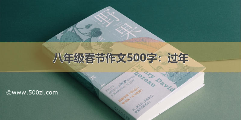 八年级春节作文500字：过年