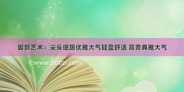 脚部艺术：尖头细跟优雅大气轻盈舒适 高贵典雅大气