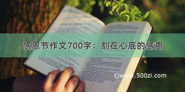 感恩节作文700字：刻在心底的感恩