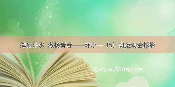 挥洒汗水  激扬青春——环小一（5）班运动会掠影