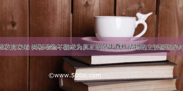 从青蛙的生殖发育来看 两栖动物不能成为真正的陆生脊椎动物的主要原因是A.生殖发育离