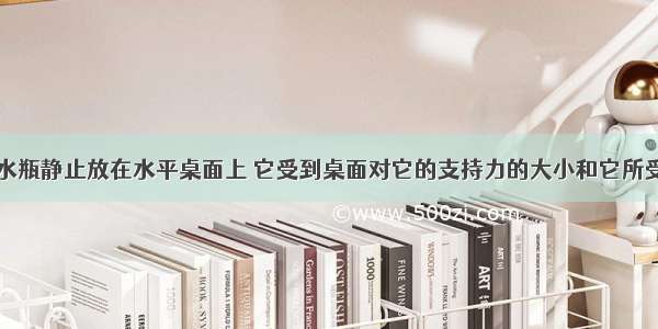 重2N的墨水瓶静止放在水平桌面上 它受到桌面对它的支持力的大小和它所受合力的大