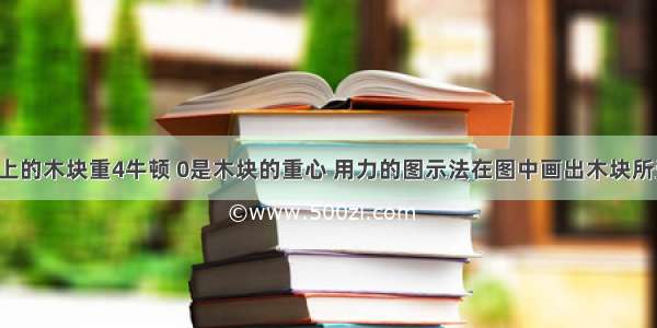 水平桌面上的木块重4牛顿 0是木块的重心 用力的图示法在图中画出木块所受的重力．