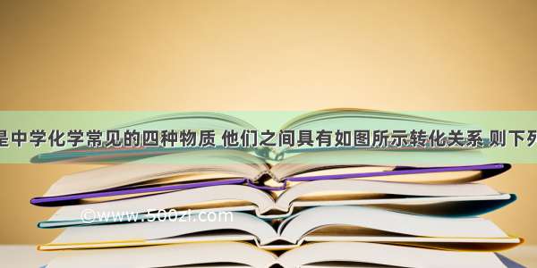 X Y Z W是中学化学常见的四种物质 他们之间具有如图所示转化关系 则下列组合不可