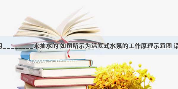 抽水机是利用________来抽水的 如图所示为活塞式水泵的工作原理示意图 请完成下列填