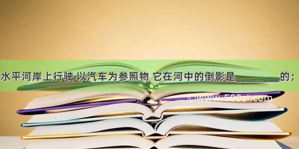 一辆汽车在水平河岸上行驶 以汽车为参照物 它在河中的倒影是________的；以河岸为参