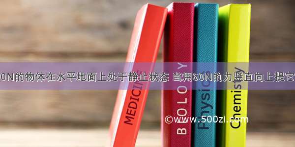 一个重为100N的物体在水平地面上处于静止状态 当用60N的力竖直向上提它时 物体所受