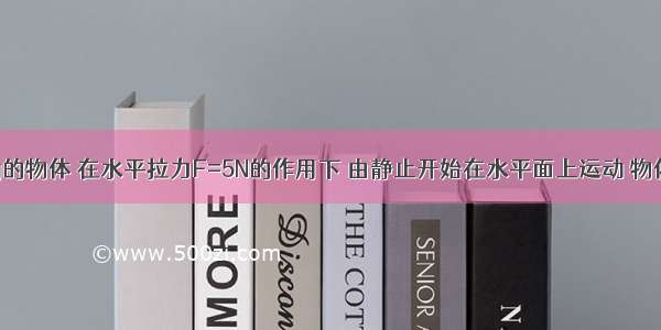 质量为2kg的物体 在水平拉力F=5N的作用下 由静止开始在水平面上运动 物体与水平面