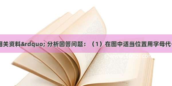 读&ldquo;长江水系图及相关资料&rdquo; 分析回答问题：（1）在图中适当位置用字母代号&ldquo;A&rdquo;标注