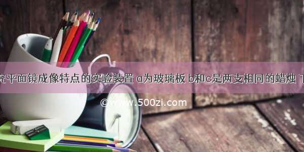 如图是探究平面镜成像特点的实验装置 a为玻璃板 b和c是两支相同的蜡烛 下列说法错