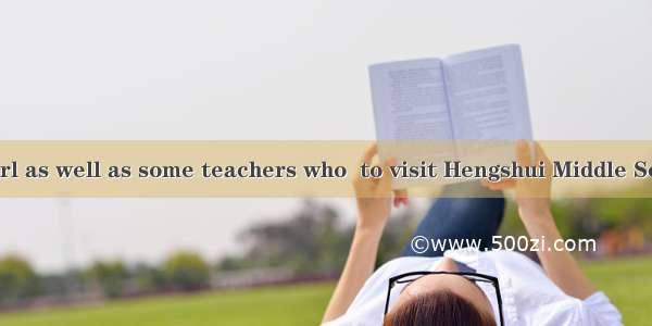 Each boy and girl as well as some teachers who  to visit Hengshui Middle School in Hebei P