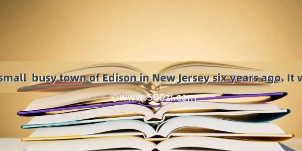 I moved to the small  busy town of Edison in New Jersey six years ago. It was during the s