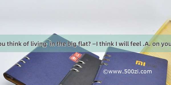 —What do you think of living  in the big flat? —I think I will feel .A. on your own  alone