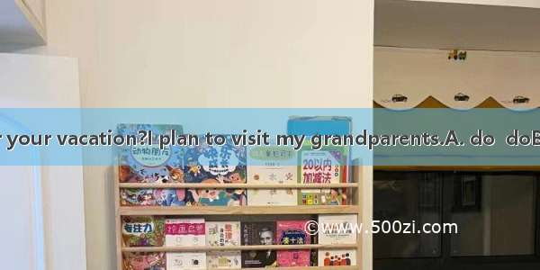 --What you for your vacation?I plan to visit my grandparents.A. do  doB. are  doingC. d