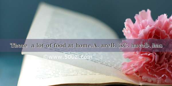 There  a lot of food at home.A. areB. isC. haveD. has