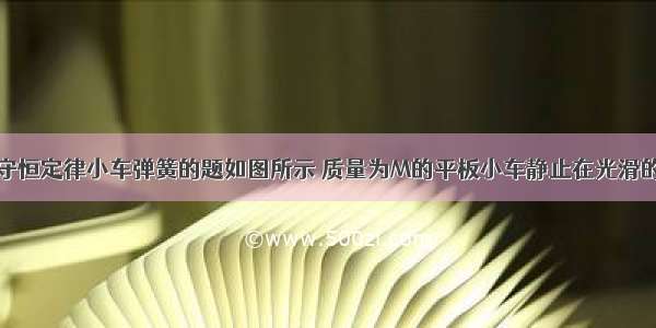 问一道动量守恒定律小车弹簧的题如图所示 质量为M的平板小车静止在光滑的水平地面上