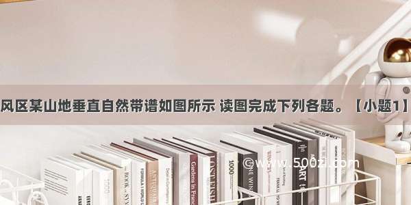 我国东部季风区某山地垂直自然带谱如图所示 读图完成下列各题。【小题1】该山地是【